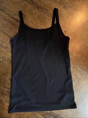 No Boundaries Black Ribbed Camisole Tank